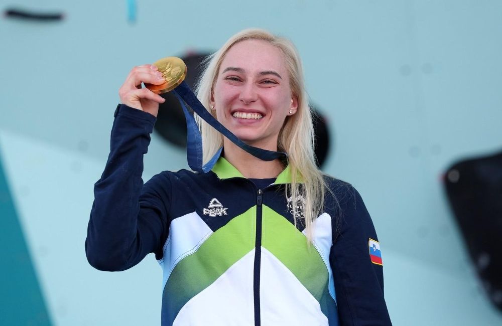 Janja Garnbret na olimpijskih igrah v Parizu 2024